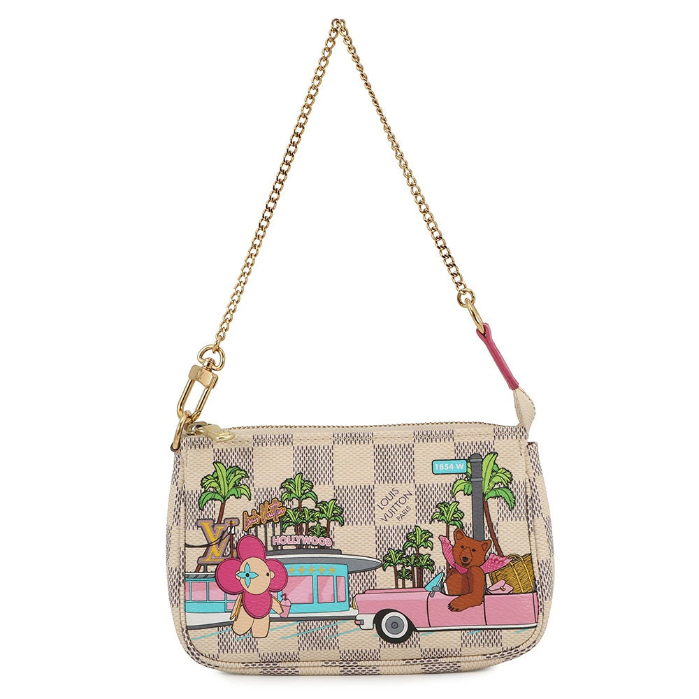 Louis Vuitton Damier Azur White Vivienne Pochette Accessoires Bag Pouch